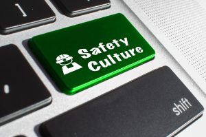 Image of a keyboard with the words Safety Culture