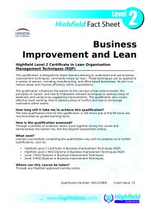 business and lean factsheet