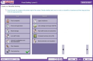 Highfield e-learning screenshot